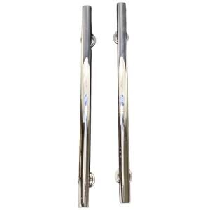 2 6 inch Omnia 9010/153.26 Chrome Cabinet Pulls US26 On Center 6 7 3/4" Length